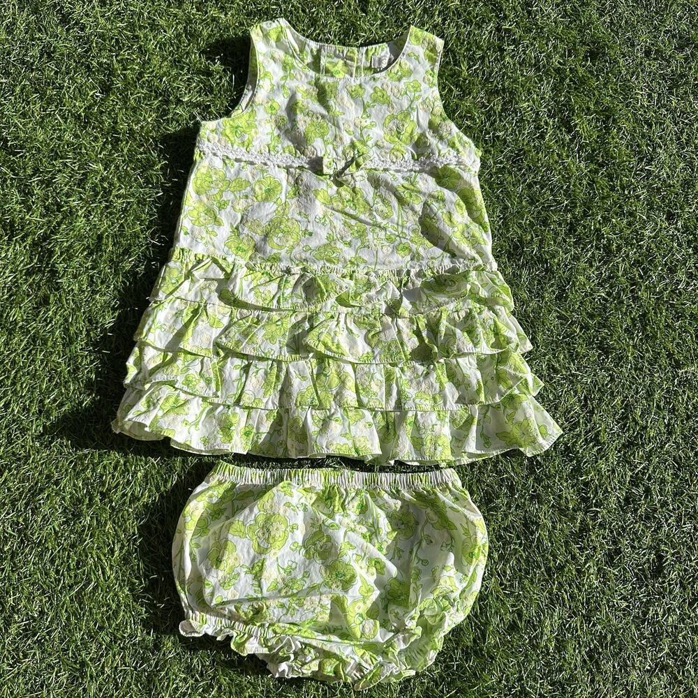 George Dress Girls Toddler Size 24 Months Bloomers‎ Slip On Flowers Ruffles